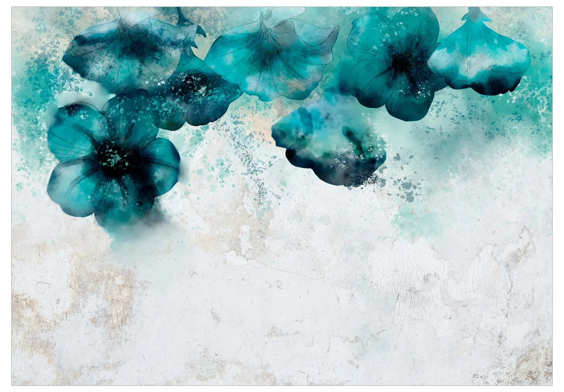 Tapete 'Blue Poppies'