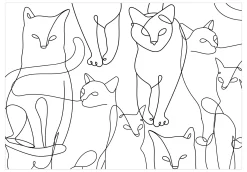 Tapete 'Cat Habits - Second Variant'