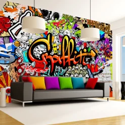 Tapete 'Colorful Graffiti'