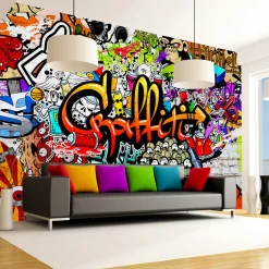 Tapete 'Colorful Graffiti'