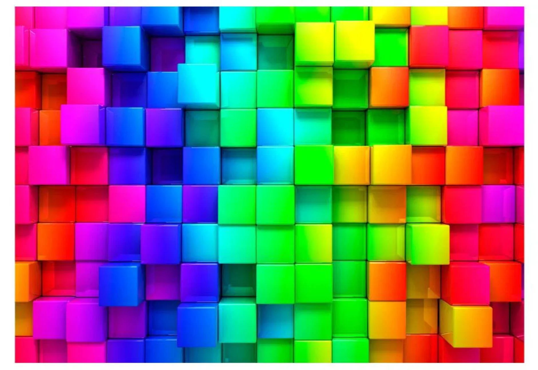 Tapete 'Colourful Cubes'