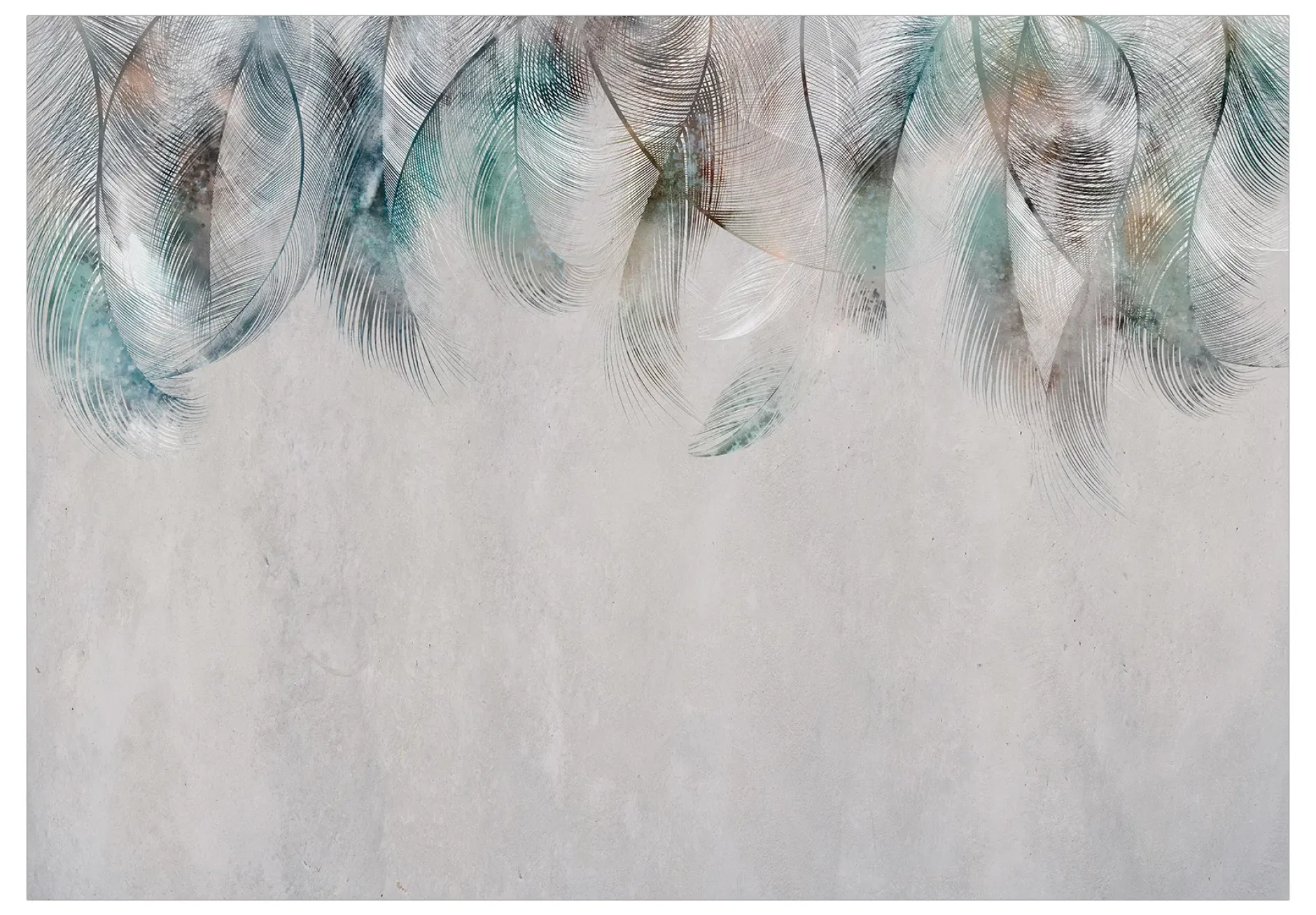 Tapete 'Colourful Feathers'