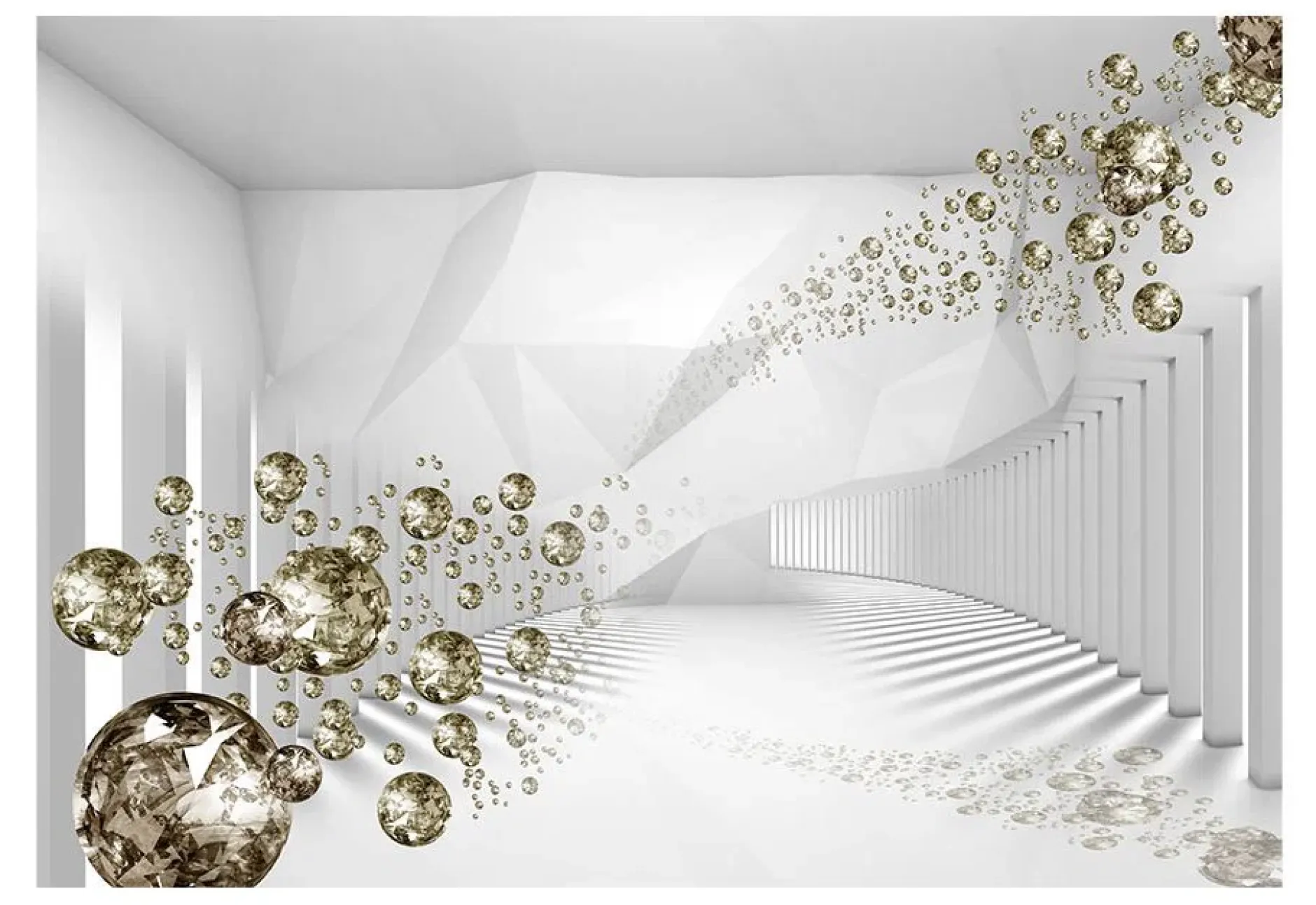 Tapete 'Diamond Corridor (Grey)'