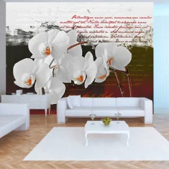 Tapete 'Diary and orchid'