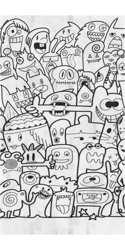 Tapete 'Doodle Madness' 159x280cm