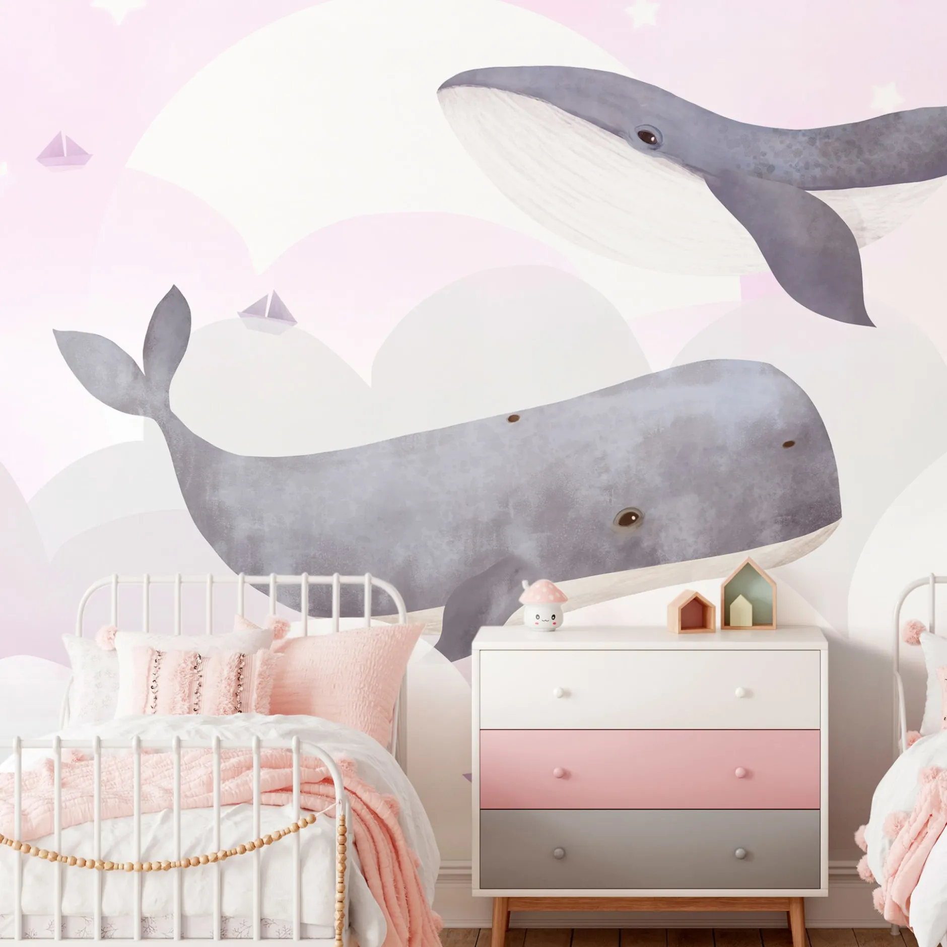 Tapete 'Dream Of Whales - Second Variant'