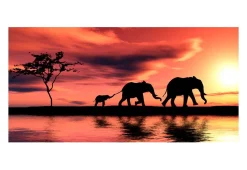 Tapete 'Elefanten: Familie'