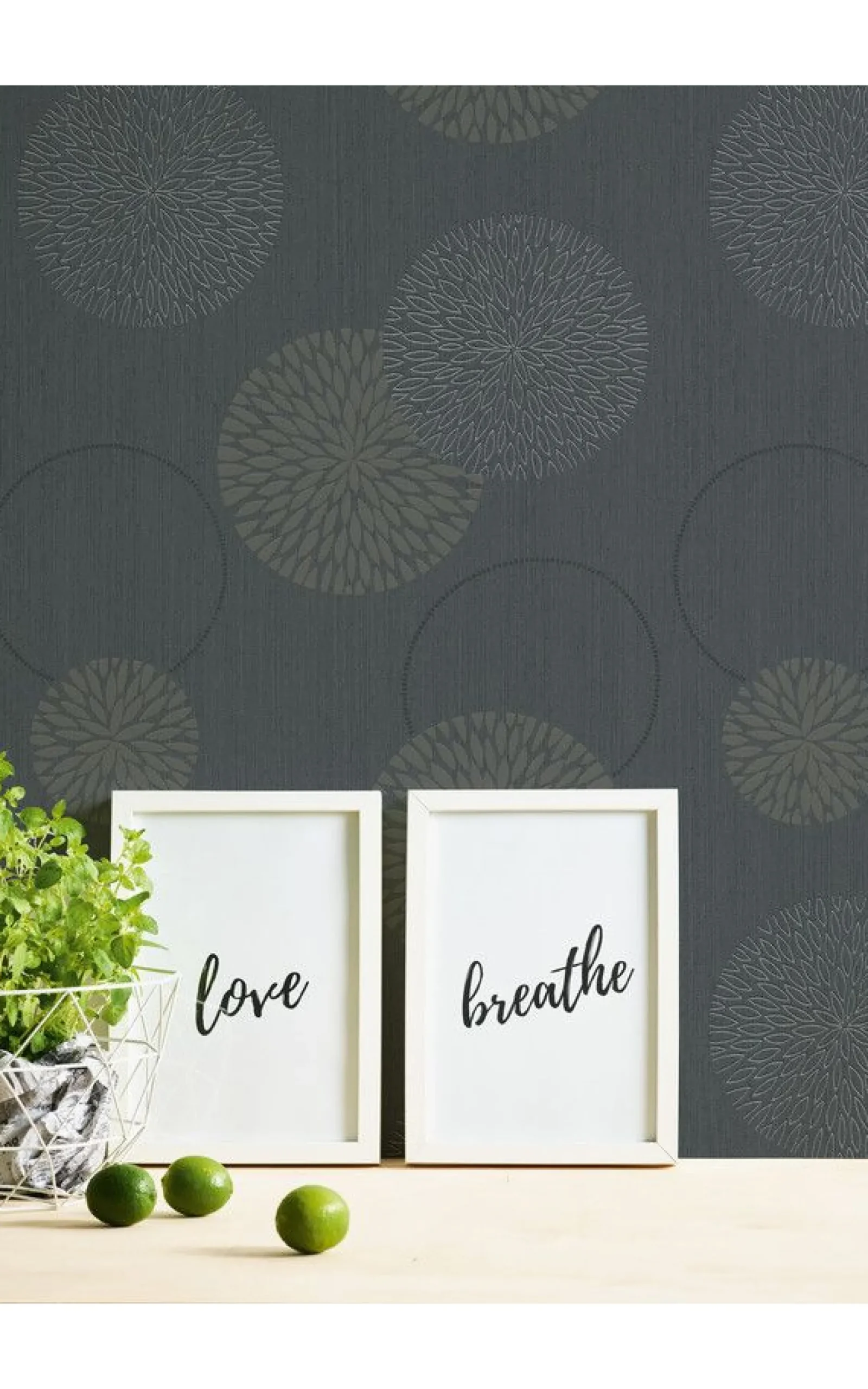 Tapete 'Floral Circles' 53x1005cm