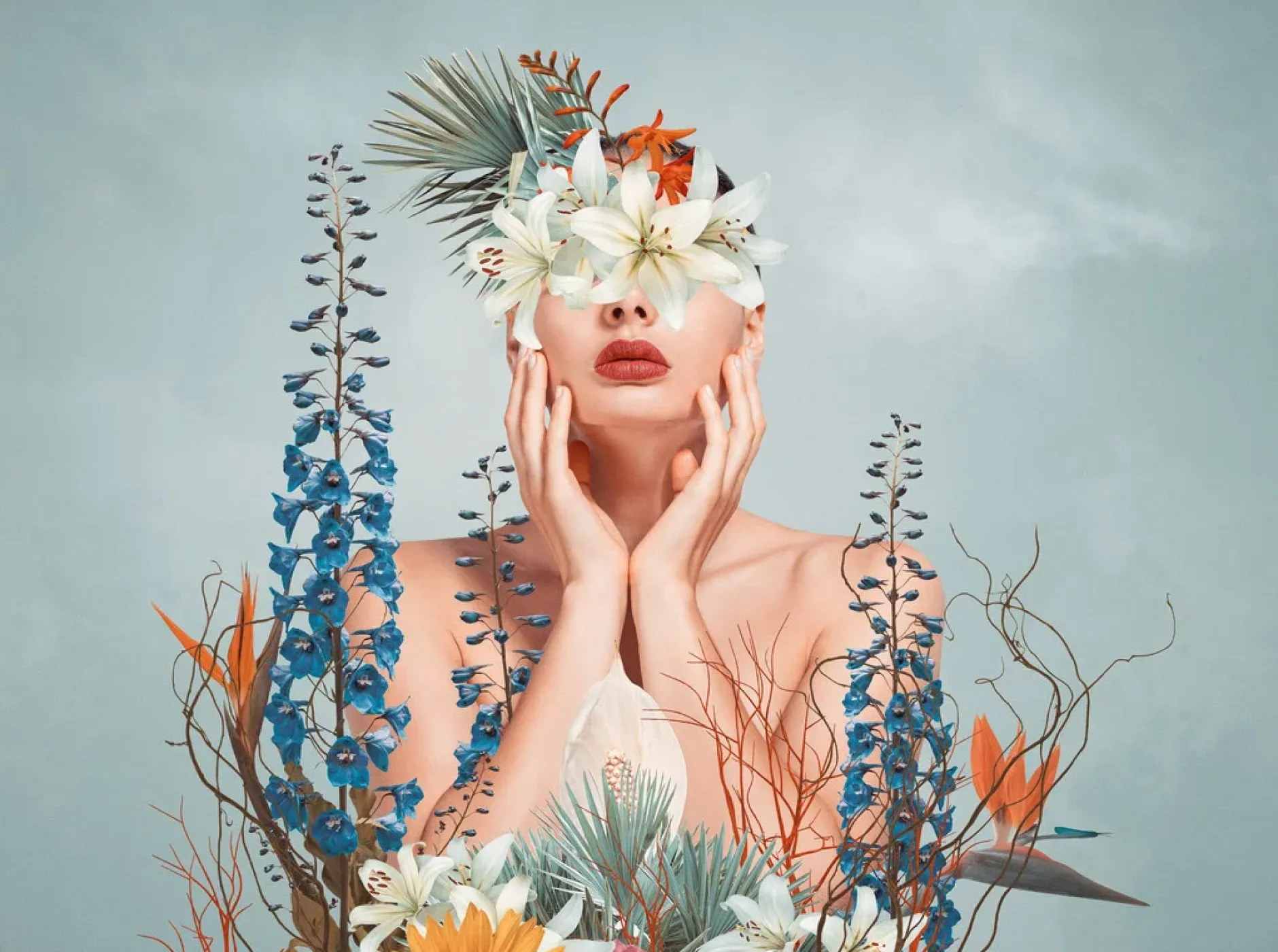 Tapete 'Floral Muse' 371x280cm