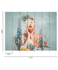 Tapete 'Floral Muse' 371x280cm