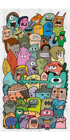 Tapete 'Fun Characters' 159x280cm