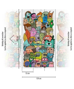 Tapete 'Fun Characters' 159x280cm