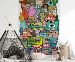 Tapete 'Fun Characters' 159x280cm
