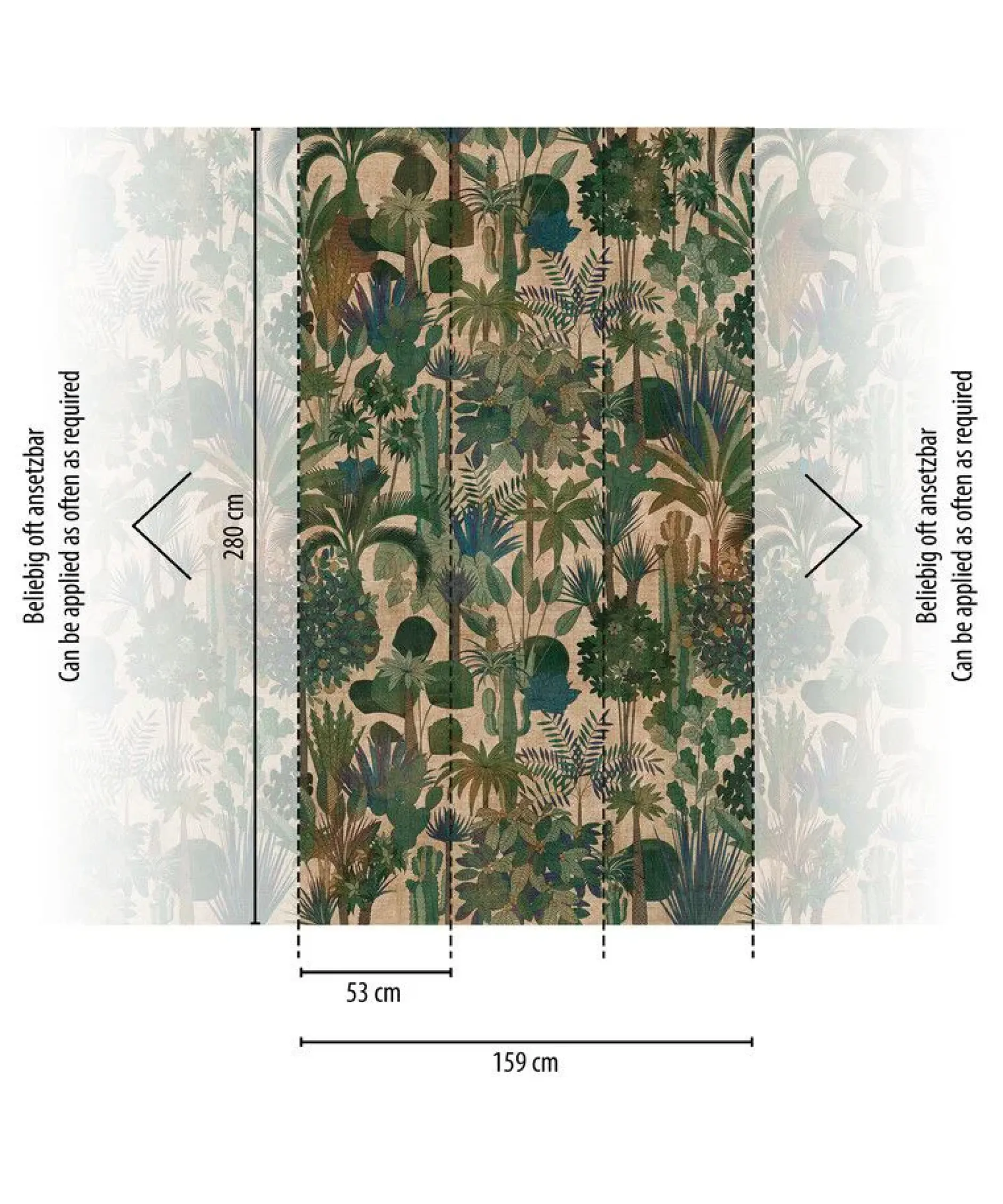 Tapete 'Garden Elegance' 159x280cm
