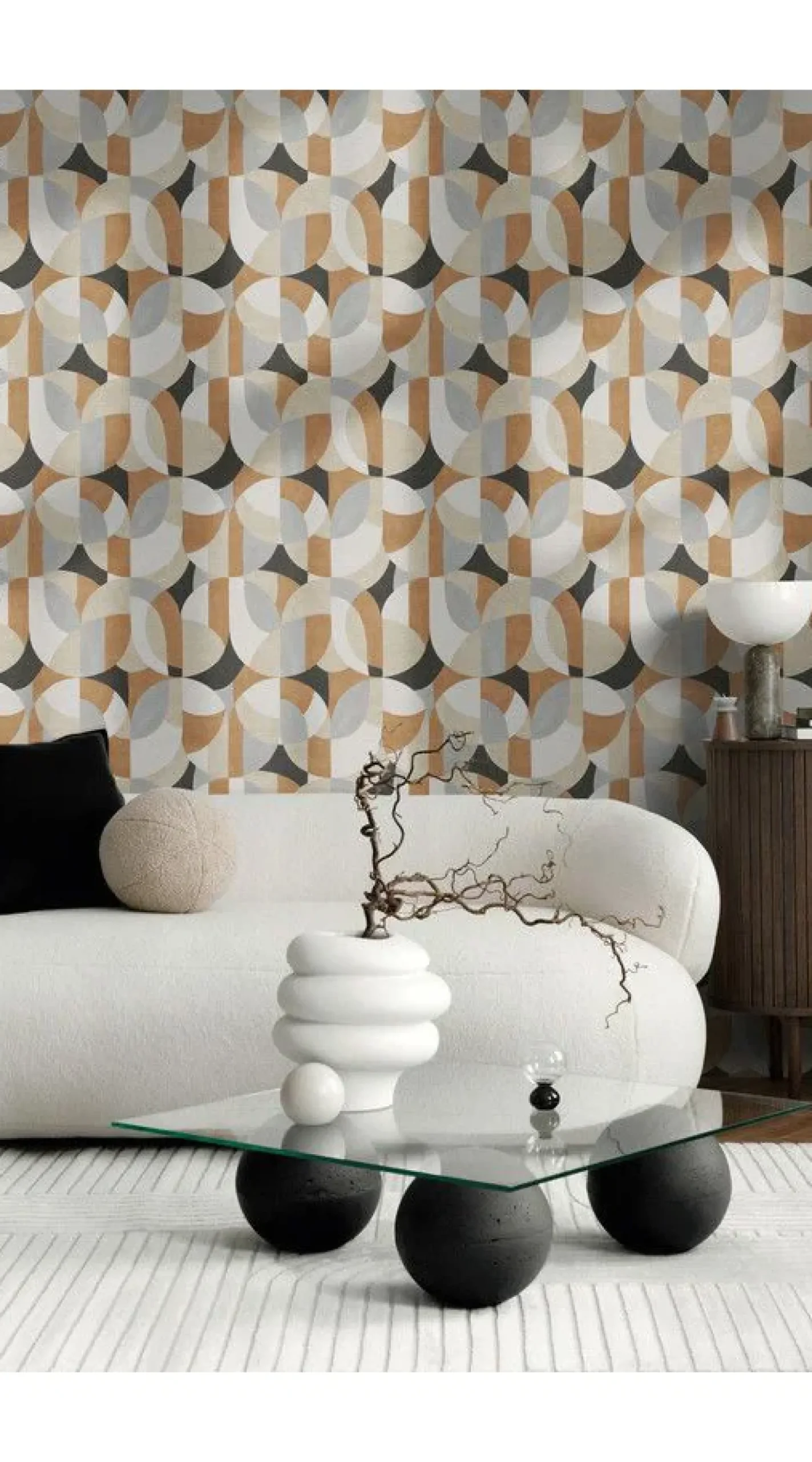 Tapete 'Geometric Flow' 53x1005cm