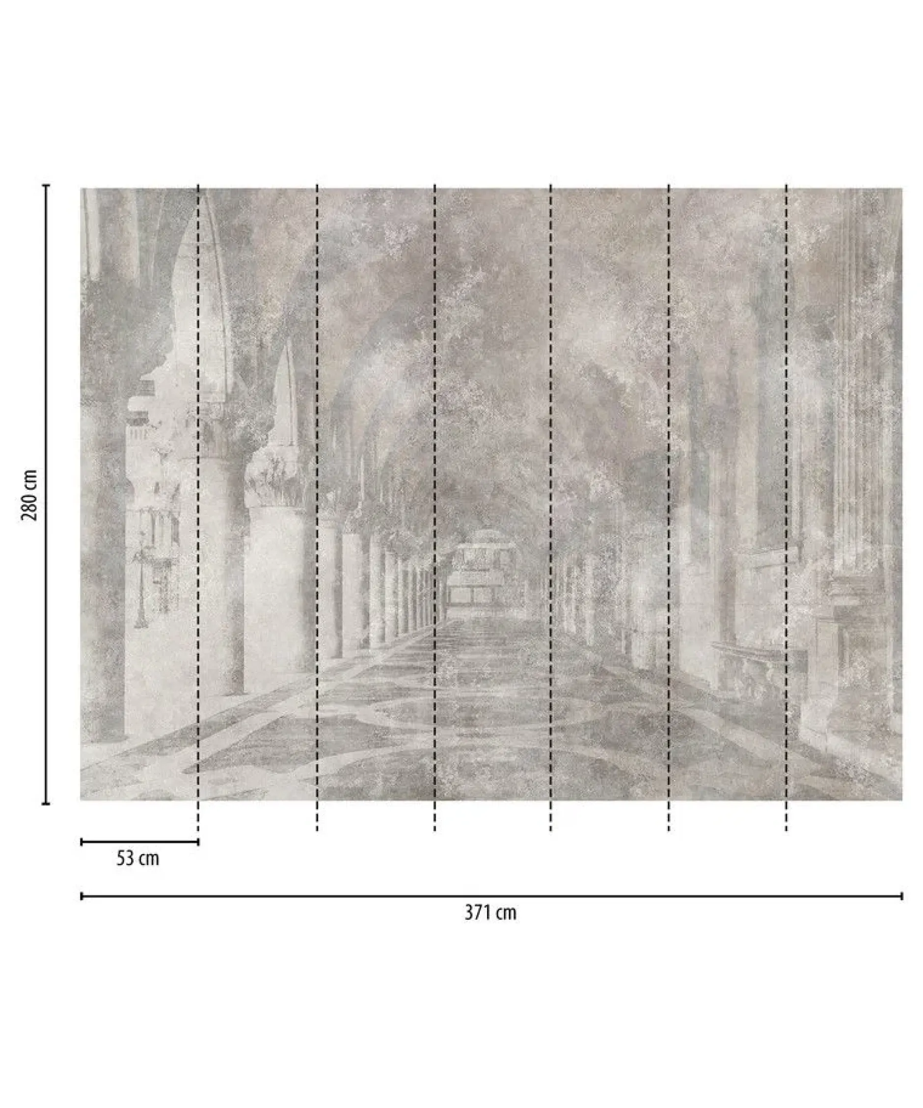 Tapete 'Geo Vibes' 371x280cm
