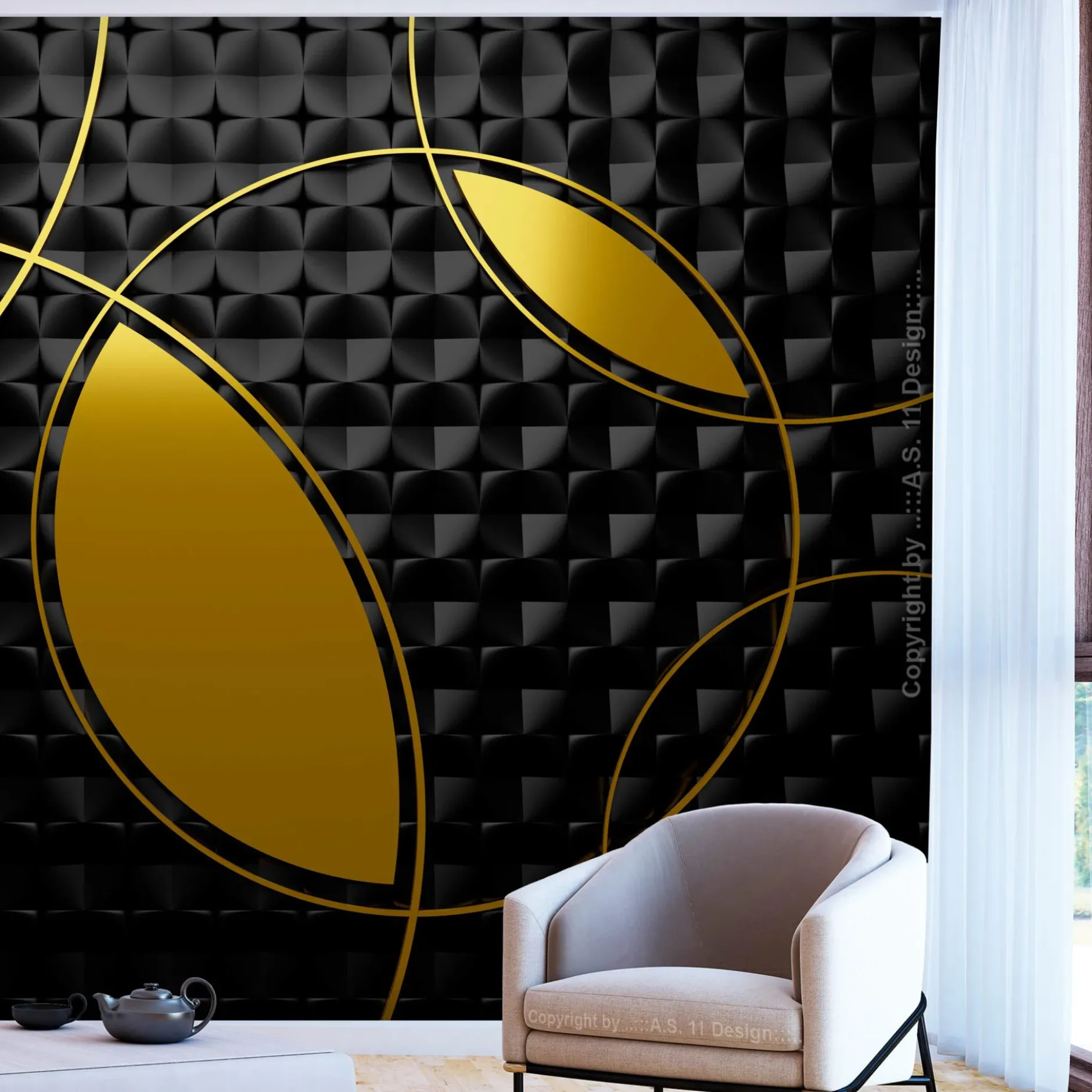 Tapete 'Gilding Zones'