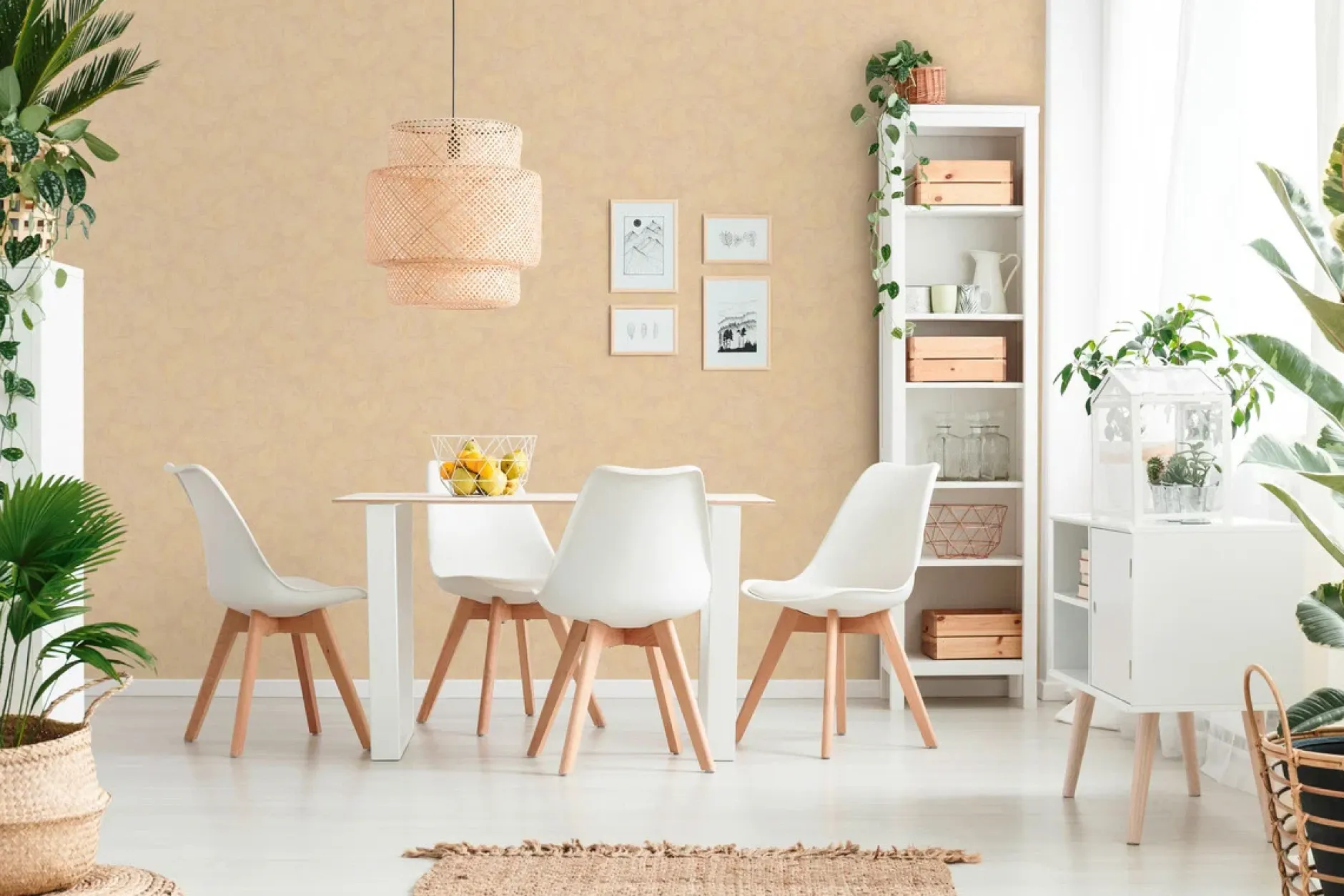 Tapete 'Golden Blooms' 53x1005cm