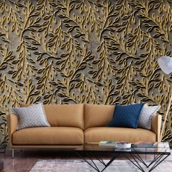 Tapete 'Golden Decorations'
