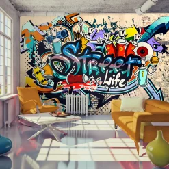 Tapete 'Graffiti Composition'