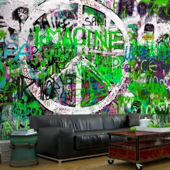 Tapete 'Green Graffiti'