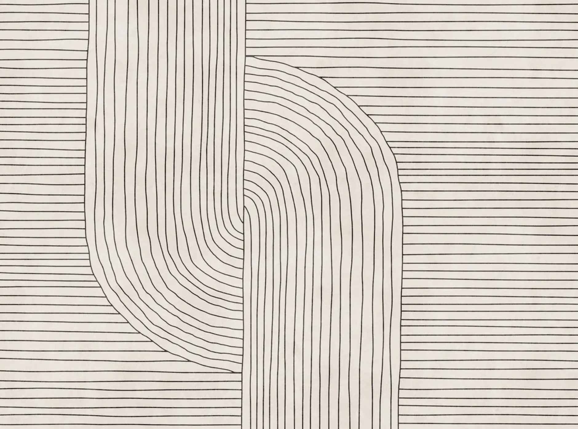 Tapete 'Groovy Lines' 371x280cm