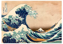 Tapete 'Hommage an Hokusai'