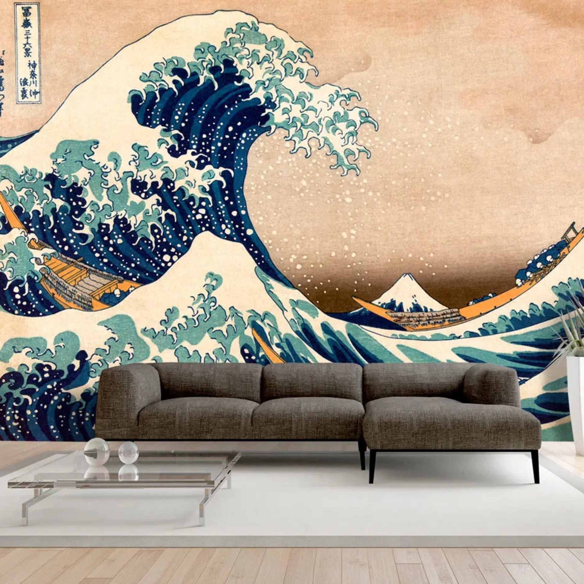 Tapete 'Hommage an Hokusai'