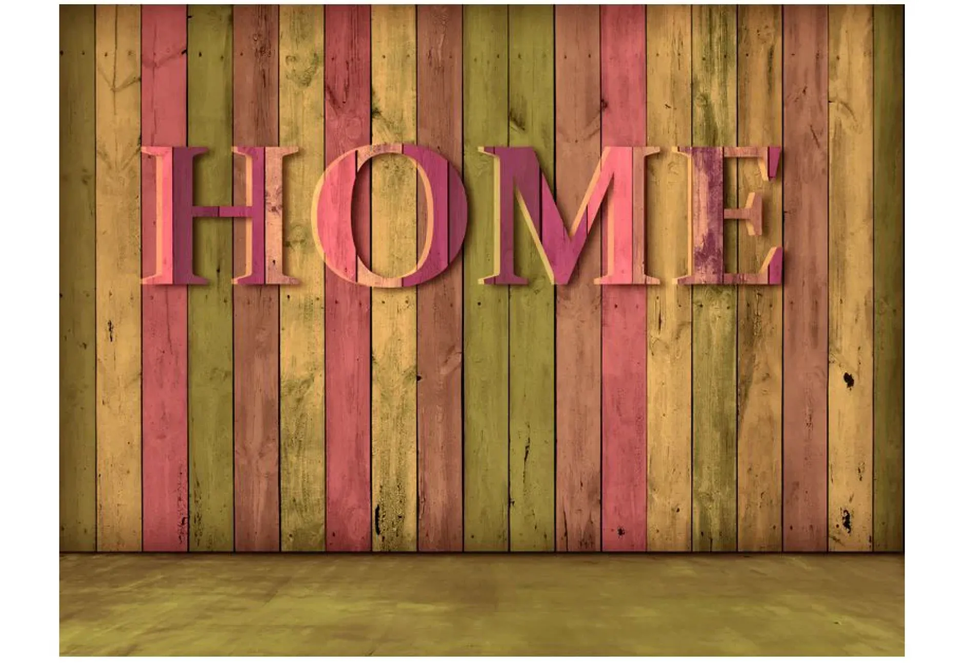 Tapete 'House (pink)'