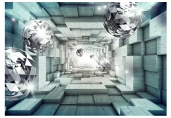 Tapete 'Journey Through the Blue Tunnel'
