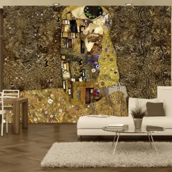Tapete 'Klimt inspiration - Golden Kiss'
