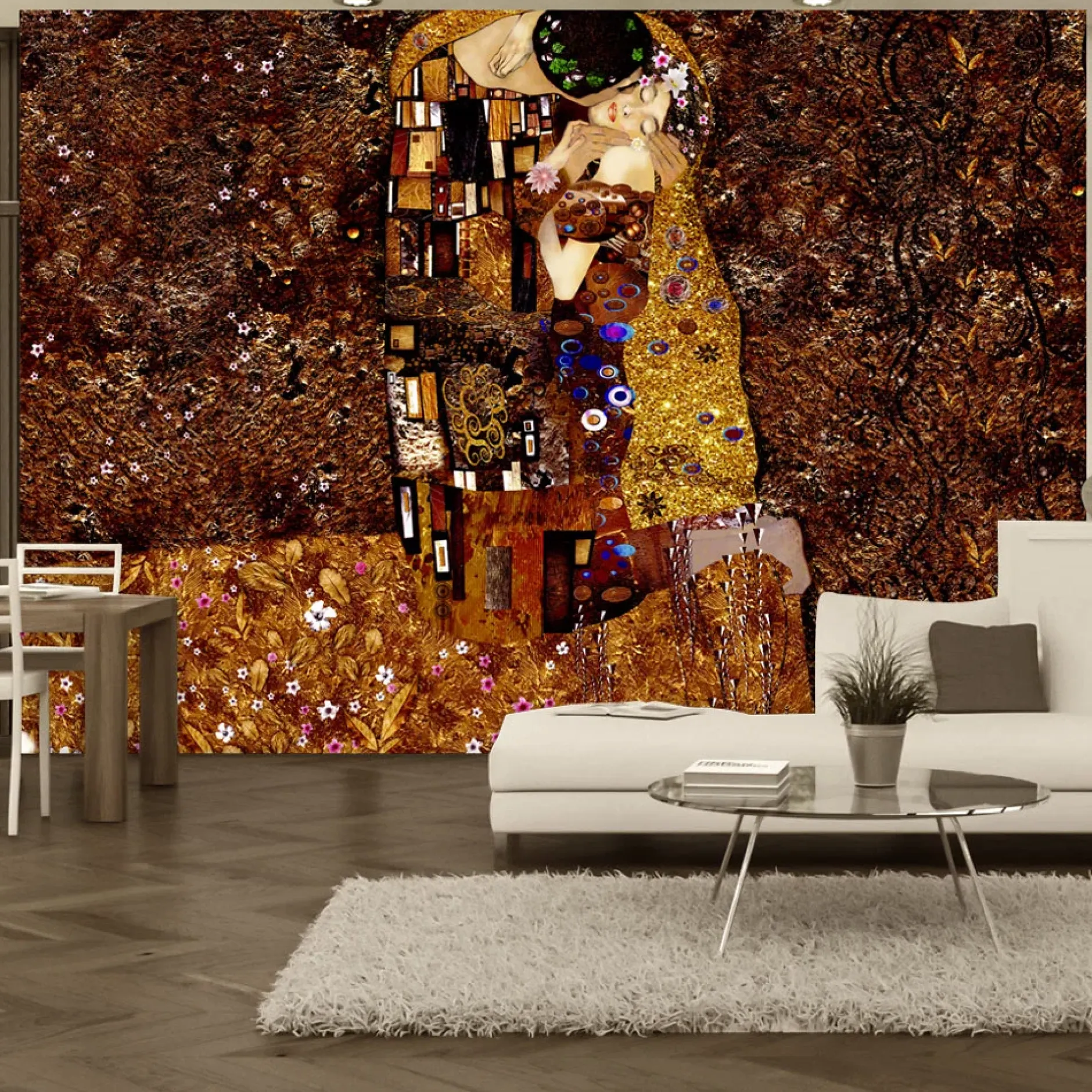 Tapete 'Klimt inspiration - Image of Love'