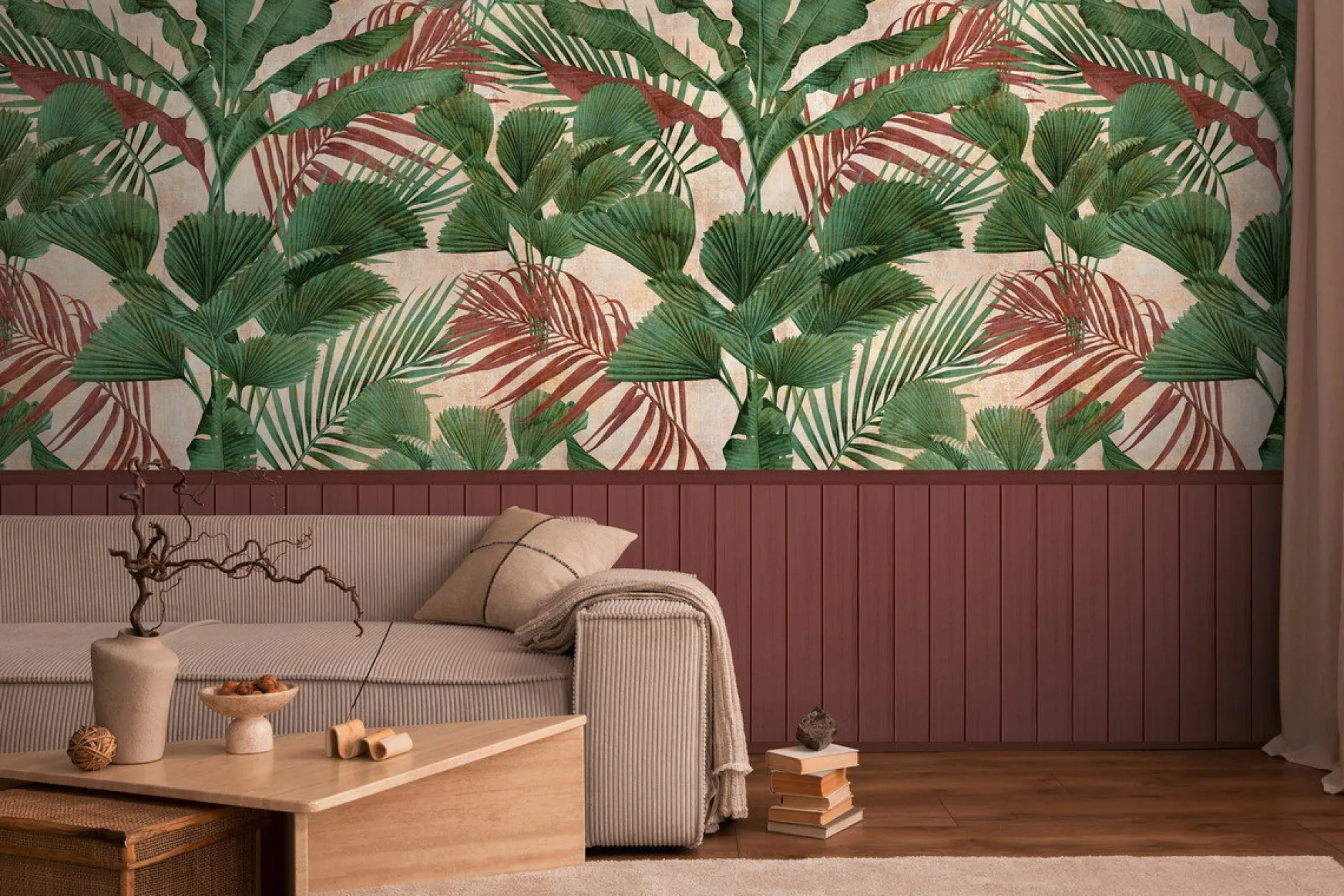 Tapete 'Leafy Whispers' 159x280cm