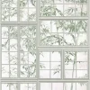 Tapete 'Leafy Windows' 159x280cm