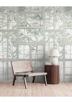 Tapete 'Leafy Windows' 159x280cm