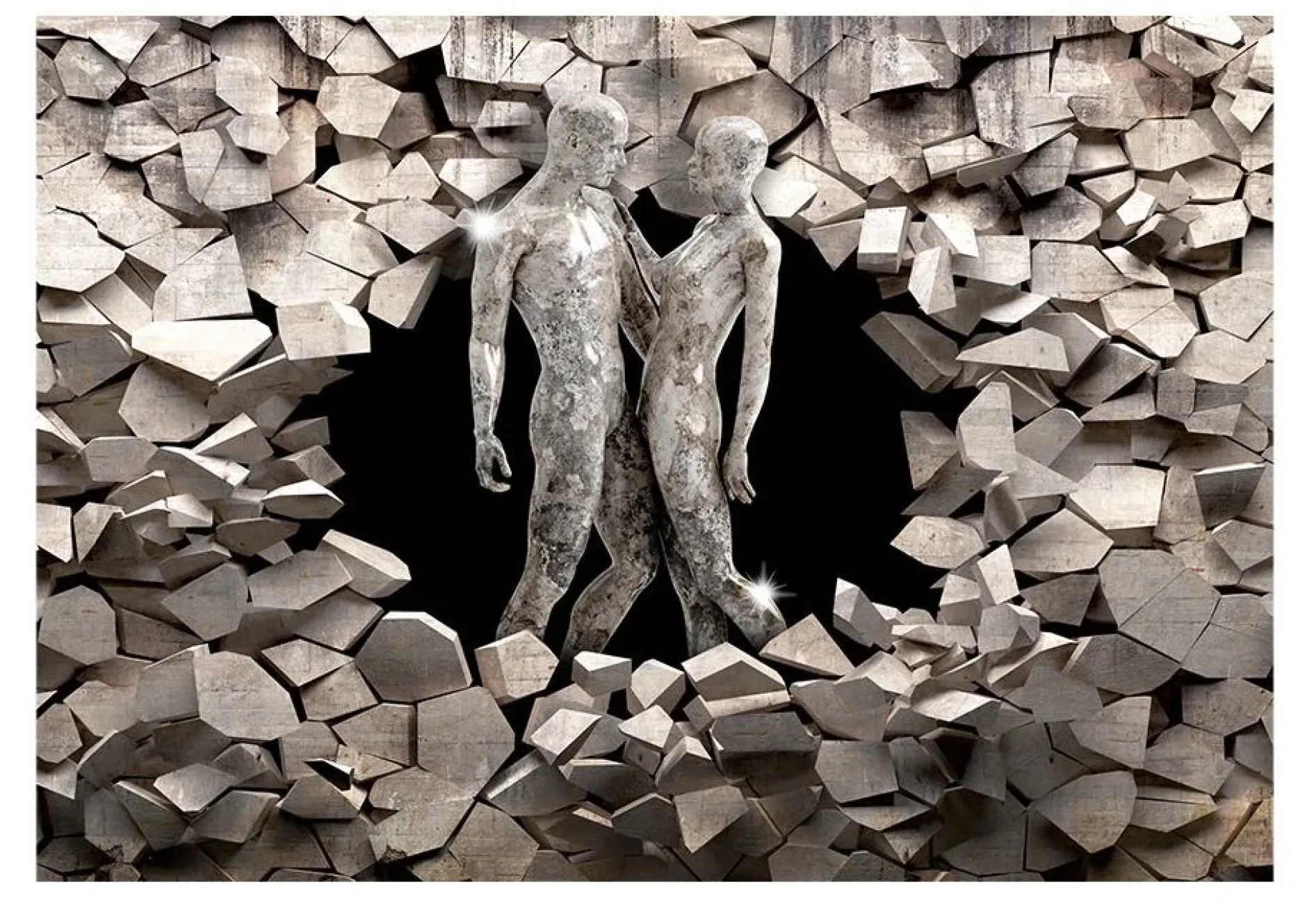 Tapete 'Love Made of Stone'