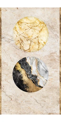 Tapete 'Marble Spheres' 159x280cm
