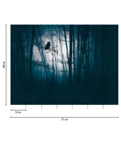 Tapete 'Midnight Woods' 371x280cm