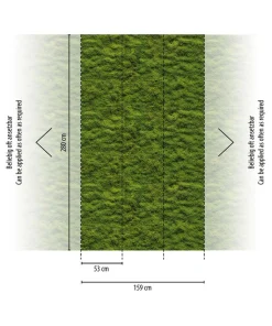 Tapete 'Mossy Texture' 159x280cm