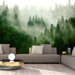 Tapete 'Mountain Forest (Green)'