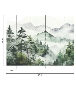 Tapete 'Mystic Fogscape' 371x280cm