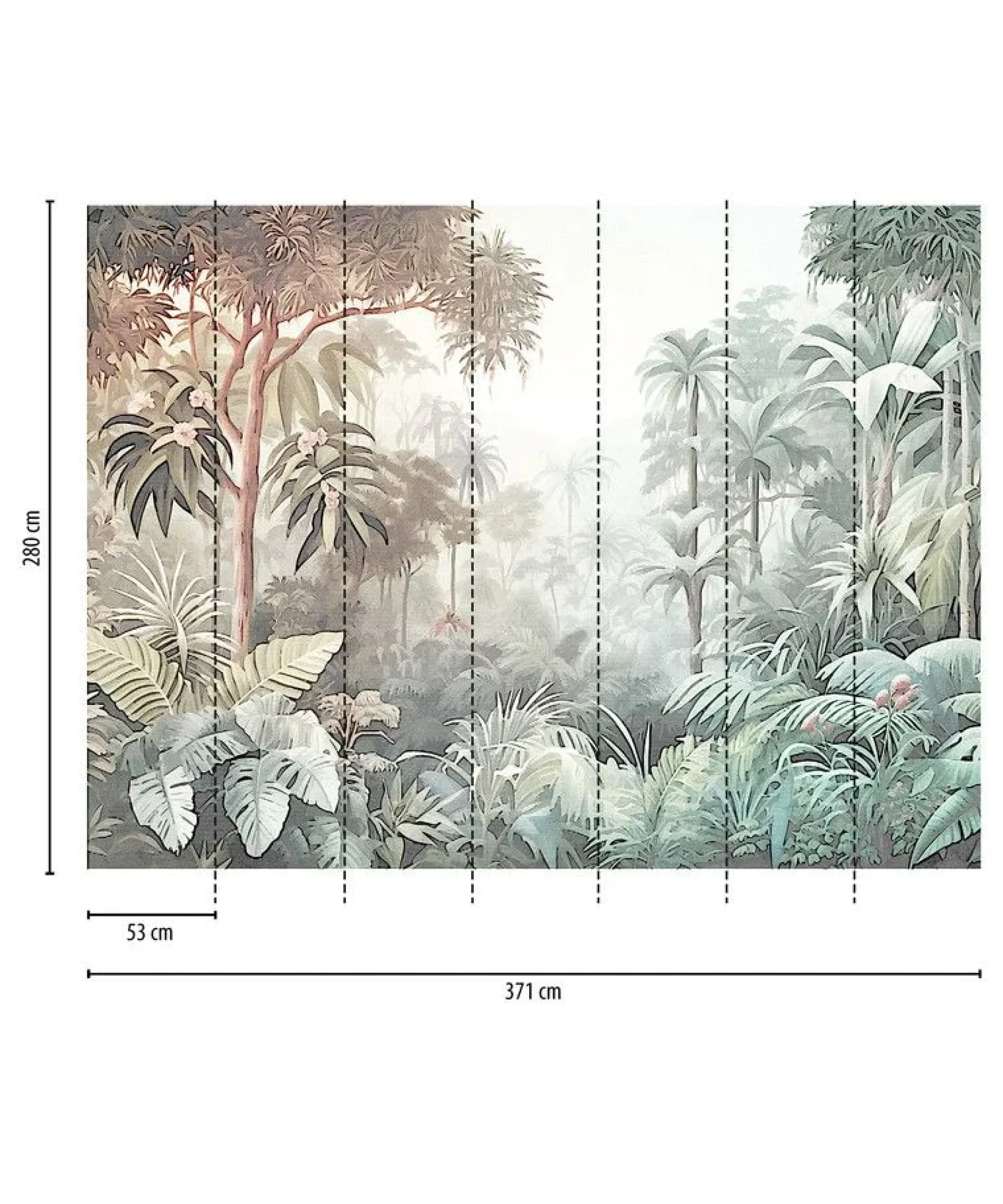 Tapete 'Nature's Melody' 371x280cm