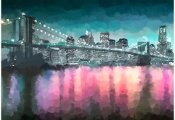 Tapete 'New York - Gemalt'