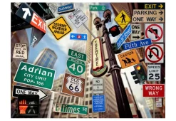 Tapete 'New York signposts'