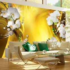 Tapete 'Orchid in Gold'