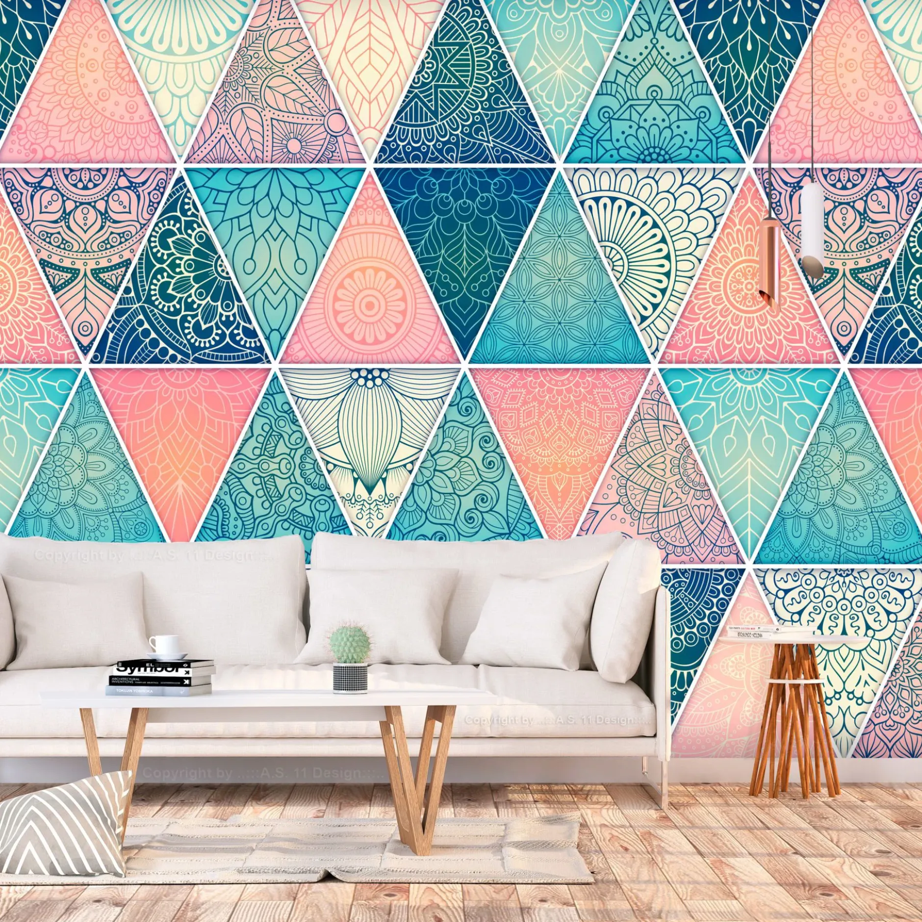 Tapete 'Oriental Triangles'