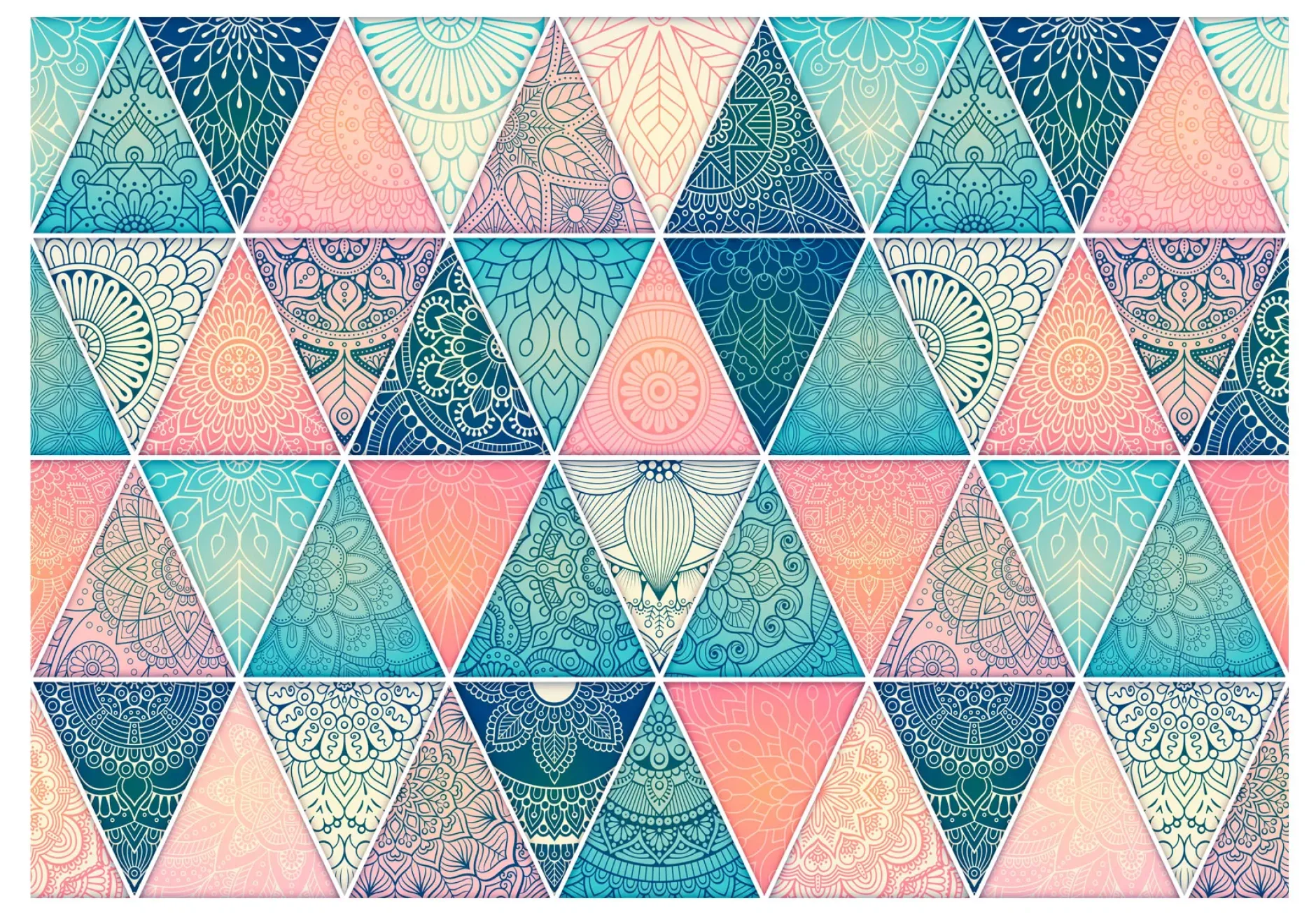 Tapete 'Oriental Triangles'