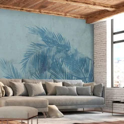 Tapete 'Palm Trees in Blue'