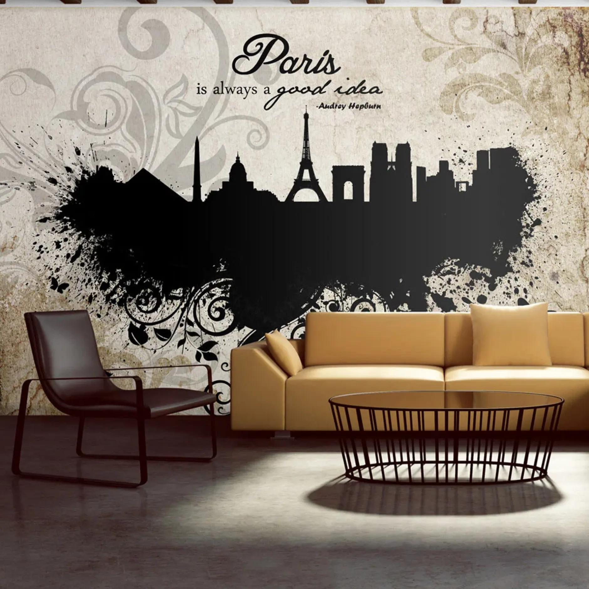 Tapete 'Paris is always a good idea - vintage'