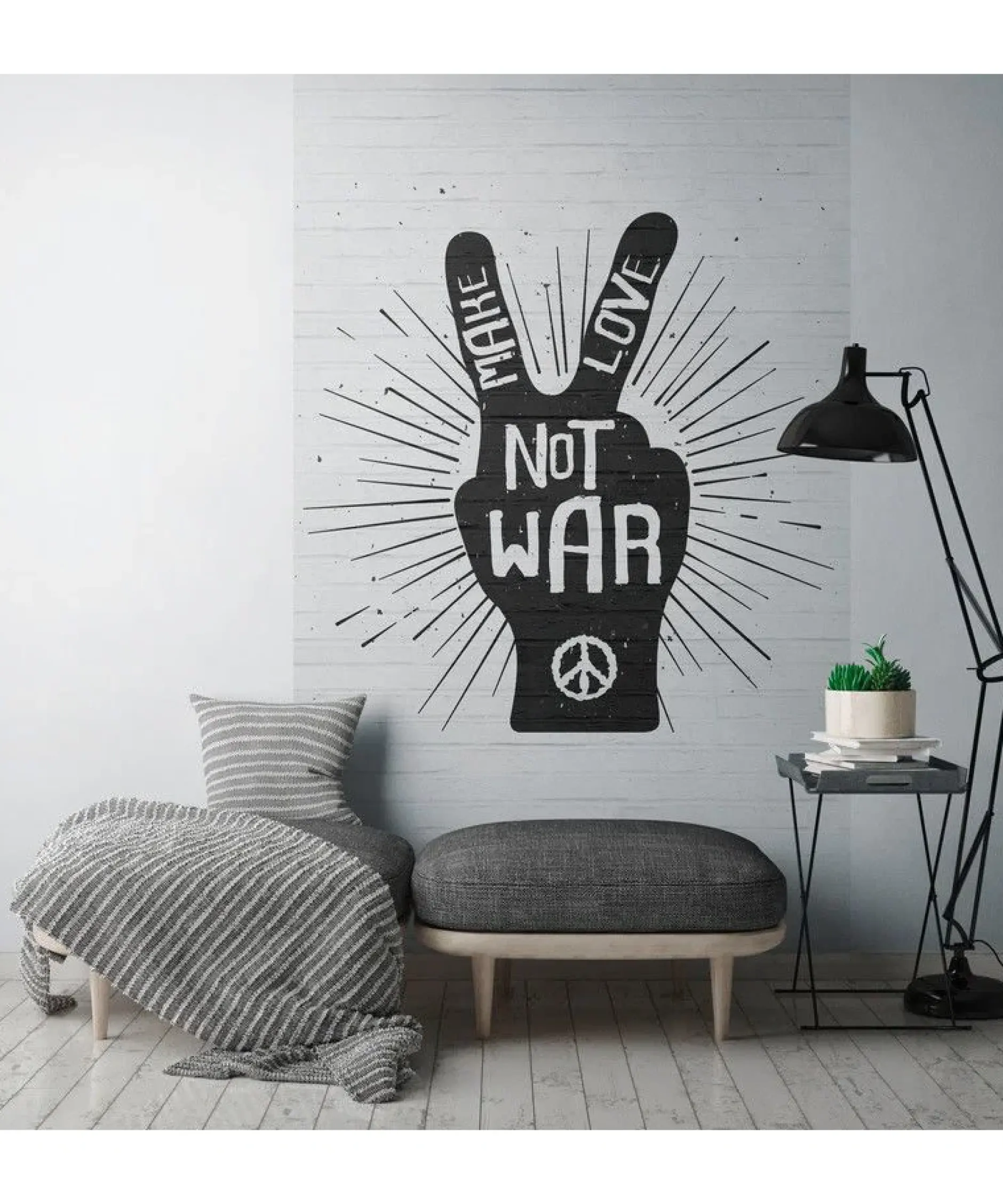 Tapete 'Peace Message' 159x280cm